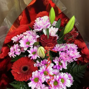 Toutes Occasions bouquet fuschia et rouge